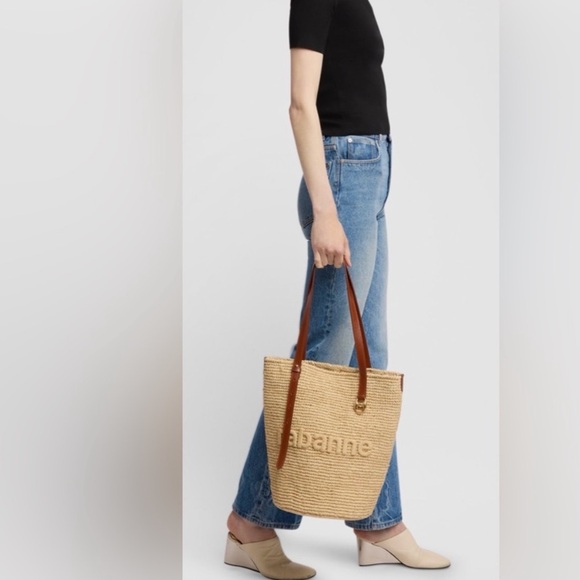 PACO RABANNE Tan Woven Tote Bag - Picture 9 of 16